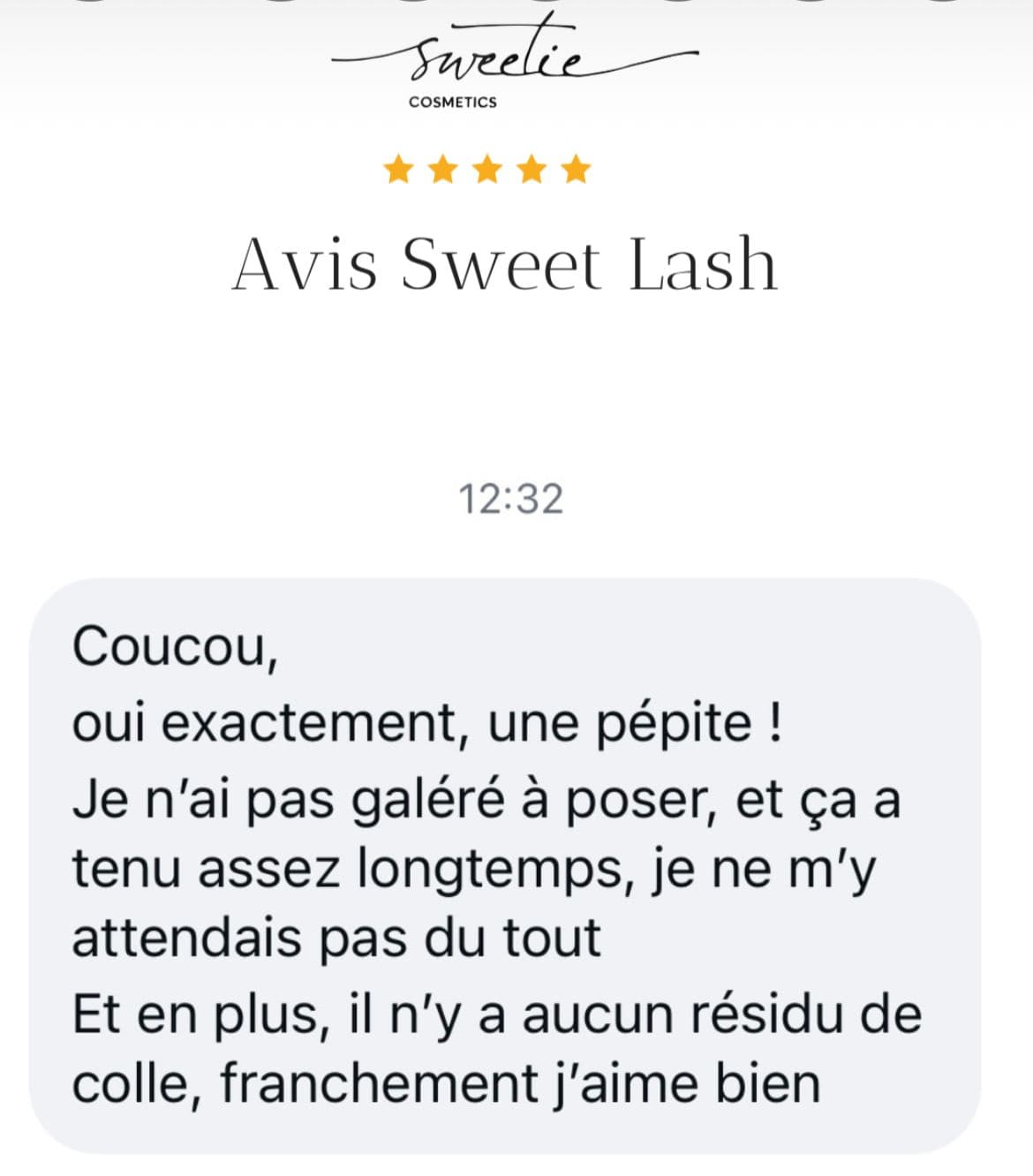Avis cliente